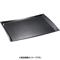 ブラックパール葵盆（ノンスリップ加工）尺4寸 EAO0102