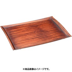 レトロ木目 葵盆（ノンスリップ加工）尺3寸 EAO0401