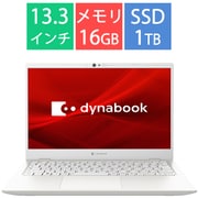 ノートパソコン/dynabook/13.3型/Core i7-1360P/メモリ 16GB/SSD 1TB/Windows 11 Home/Office Home & Business 2021、Microsoft 365 Basic/パールホワイト/ヨドバシカメラ限定モデル P1G8WDBW