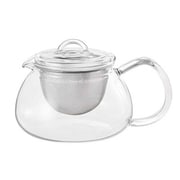 T878-W [麗茶急須 耐熱 ガラス製 おしゃれ 茶こし付 800ml]
