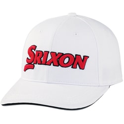 SMH3130X [ゴルフキャップ メンズ SRIXON キャップ フリーサイズ（56～60cm） ベルト式 ホワイトレッド]