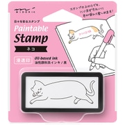 スタンプ 浸透印 ハーフ ネコ柄 35504006