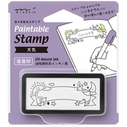 スタンプ 浸透印 ハーフ 天気柄 35509006