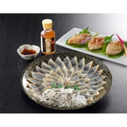 「関とら本店」 とらふく焼き白子とたたき刺身セット