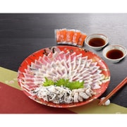 「関とら本店」 とらふく刺身セット とらふぐ身湯引付き