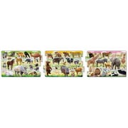 24-182 ステップパノラマパズル どうぶついっぱいたのしいな [ジグソーパズル 10/15/20ピース]