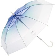 雨傘 ビニール傘 長傘 Wpc. 切り継ぎグラデーション ブルー PT-035-001BL