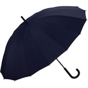 長傘 晴雨兼用 UNISEX 16K アンブレラ 60cm 手開き式 紫外線防止効果 ネイビー UX02-910-001