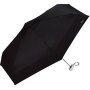 日傘 遮光 47cm 手開き式 完全遮光・完全UVカット ブラック 801-16423-102BK