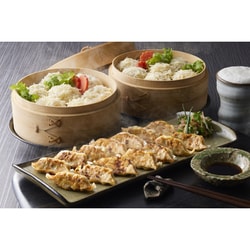 「梅の花」餃子と豆腐しゅうまいセット