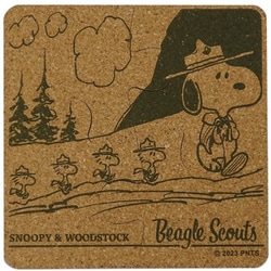 キャラクターグッズ SNC700BS PEANUTS パズル型コースター＆鍋敷き ビーグル・スカウト