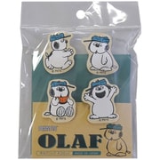 SNS890OL PEANUTS 木製クリップ 4個セット オラフ [キャラクターグッズ]