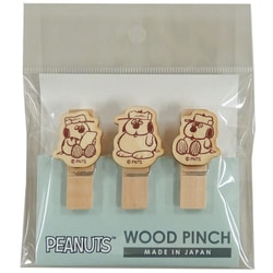 SNS487OL PEANUTS ウッドピンチ 3個セット オラフ [キャラクターグッズ]