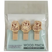SNS487OL PEANUTS ウッドピンチ 3個セット オラフ [キャラクターグッズ]