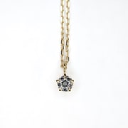 K18/K18ダイヤモンドプチネックレス トップ6×4mm チェーン45cm 028718940