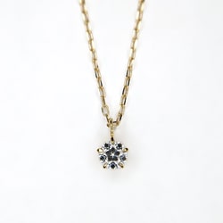 K18/K18ダイヤモンドプチネックレス トップ6×4mm チェーン45cm 028718938