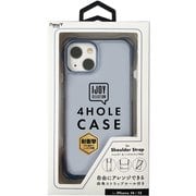 i36FiJS02 [iPhone 14/13 4ホールケース ブルー]