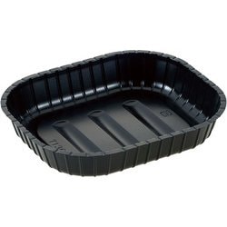夢彩ごぜん 長角丼中皿シート 黒 250入 T-136 GDV8402
