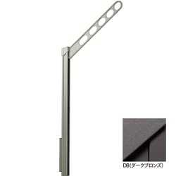 ホスクリーン 屋外用 腰壁用物干 上下式 ロングポールタイプ 1組（2本入） ダークブロンズ GPL-55-DB