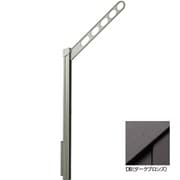 GPL-55-DB [ホスクリーン 屋外用 腰壁用物干 上下式 ロングポールタイプ 1組（2本入） ダークブロンズ]