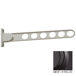 ホスクリーン 屋外用 窓壁用物干 4段階角度調整の最新タイプ 1本入 ダークブロンズ RK-65-DB