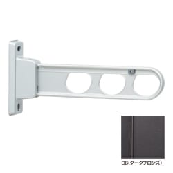 ホスクリーン 屋外用 腰壁用物干 ローコストタイプ 1本入 ダークブロンズ HD-35-DB