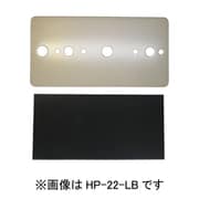 HP-22-LB [ホスクリーン 凸凹壁用プレート 1袋 ライトブロンズ]
