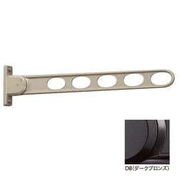 ホスクリーン 屋外用 窓壁用物干 3段階角度調整のスタンダードタイプ 1本入 ダークブロンズ HK-75-DB