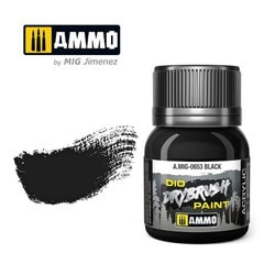 AMO-0653 ダイオ ドライブラシペイント 40ml ブラックブラウン [プラモデル用塗料]