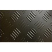 アルミ板縞目柄黒塗装 450×900mm 2119