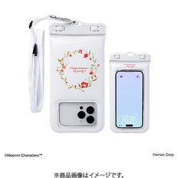 566-952344 [DIVAID フローティング防水ケース ワイドサイズ ショルダーストラップ ムーミン ムーミンママ・お茶会]