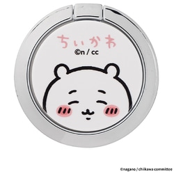 41-953532 [iFace Finger Ring Holder フラットタイプ スマホリング ちいかわ ちいかわ・アップ]