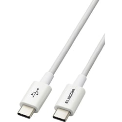 タイプC ケーブル USB Type C to Type C 0.3m PD 60W対応 断線しにくい 耐久仕様 やわらかい RoHS指令準拠 ホワイト MPA-CCYS03NWH
