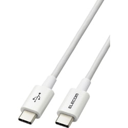 タイプC ケーブル USB Type C to Type C 1.2m PD 60W対応 断線しにくい 耐久仕様 やわらかい RoHS指令準拠 ホワイト MPA-CCYS12NWH