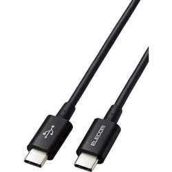 タイプC ケーブル USB Type C to Type C 2m PD 60W対応 断線しにくい 耐久仕様 やわらかい RoHS指令準拠 ブラック MPA-CCYS20NBK