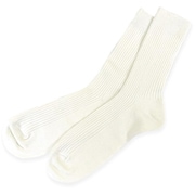 メンズレギュラーソックス 白 24~27cm 72001-1P