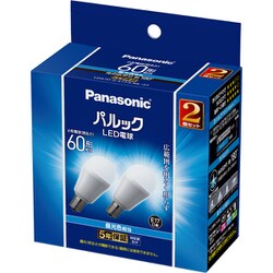 パルック LED電球 E17 60形相当 昼光色相当 2個セット LDA7DGE17SK62T