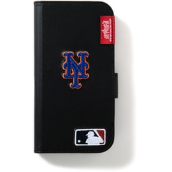 iP14-PU-MLB-02 NYM MLB [iPhone 14/iPhone 13用 Book Type Case]