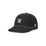 AGDUMCP01 [（M）Two-tone loop half-curved snapback BLACK アニュー2トーンハーフバックスナップバックキャップ]