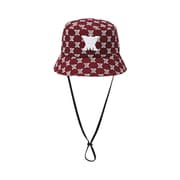 AGDUUCP41 [New Monogram Bucket Hat BURGUNDY モノグラムバケットハット Sサイズ]