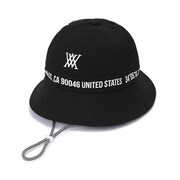 AGDUUCP46 [Number point hexagon bucket hat BLACK ナンバーポイントヘキサゴンバケットハット Sサイズ]