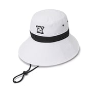 AGDUWCP42 [WOMEN Unbalanced wide brim bucket hat WHITE]