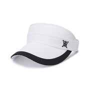 AGDUWCP25 [WOMEN Wide Brim Logo Sun visor WHITE ワイドブリムロゴサンバイザー]
