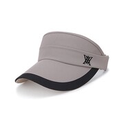 AGDUWCP25 [WOMEN Wide Brim Logo Sun visor BEIGE ワイドブリムロゴサンバイザー]