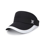 AGDUWCP25 [WOMEN Wide Brim Logo Sun visor BLACK ワイドブリムロゴサンバイザー]