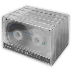 一般録音用 カセットテープ ノーマルポジション 60分（片面30分） 5本パック HDAT60N5P