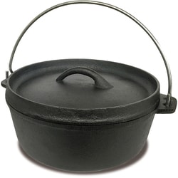 K-10294 [ダッチオーブン 20cm 鉄鋳物 満水容量：（約）1.9L]