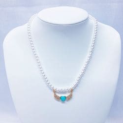 Q5859 [minacute（ミナキュート） 天使の羽 パールネックレス]
