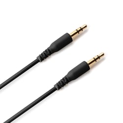 AUXケーブル やわらかケーブル 1.0m ブラック PG-AUXY10M11BK