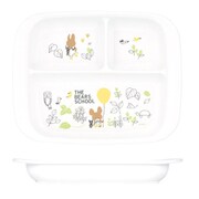 くまのがっこう 抗菌食洗機対応ベビー用PP製ランチプレート XP7AG